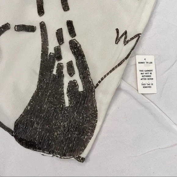 Creative Creations Bonwit Teller silk beaded slip dress - Picture 10 of 16